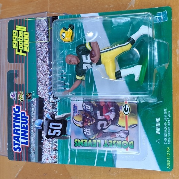 Vintage Lot of 4 Green Bay Packers NFL figures Farve White Levens & Chmura - Picture 4 of 13